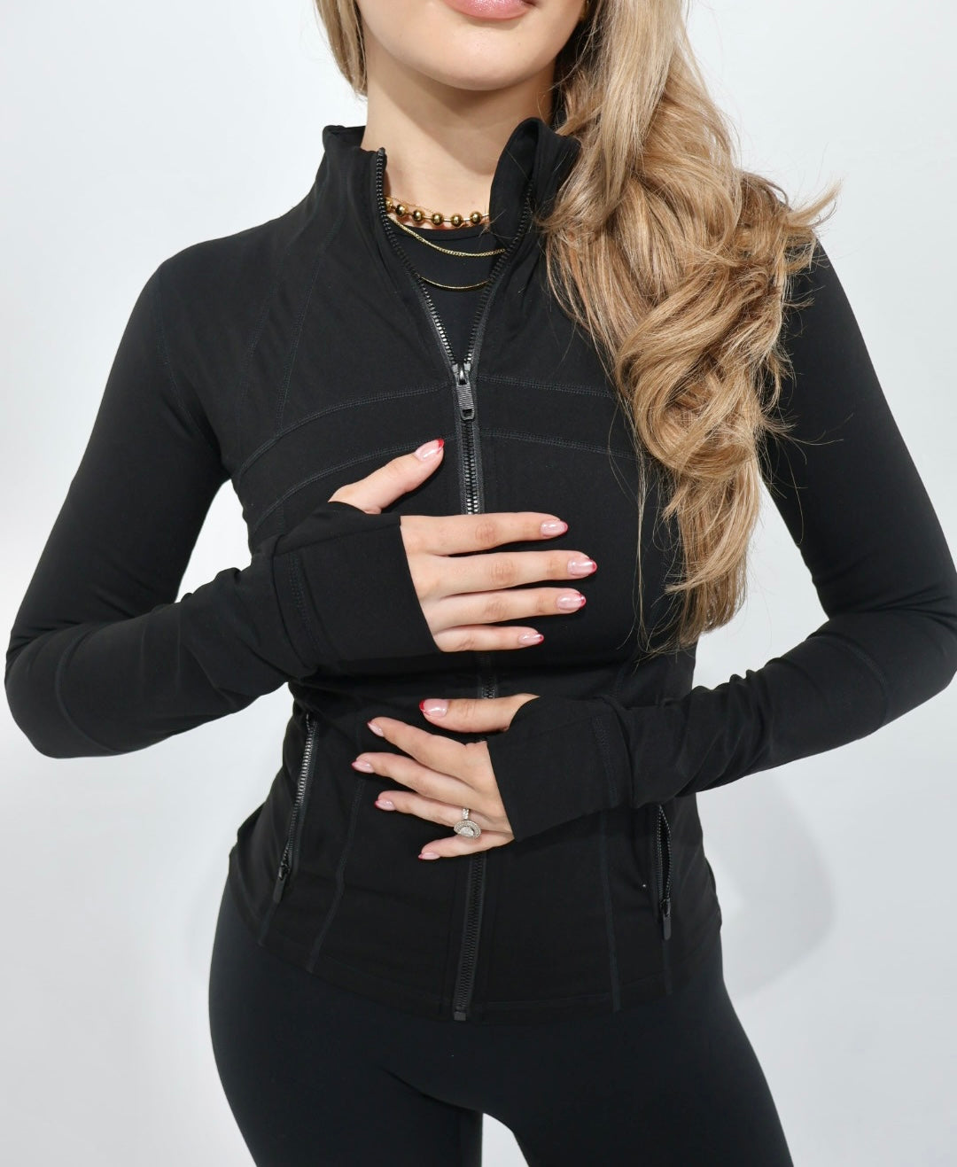 Rich Hot Yoga Full Zip Black Jacket