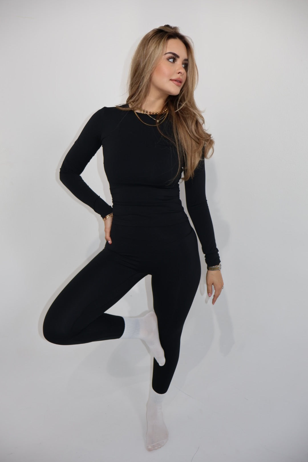 Rich Hot Yoga Black Set