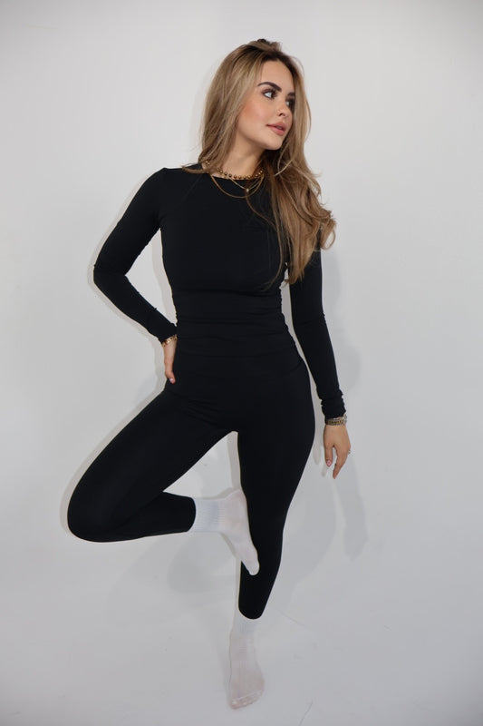 Rich Hot Yoga Black Set
